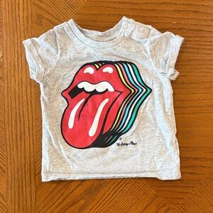 The Rolling Stones Kids Tee with Colorful Tongue Graphic